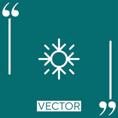 snowflake    vector icon Linear icon. Editable stroke line