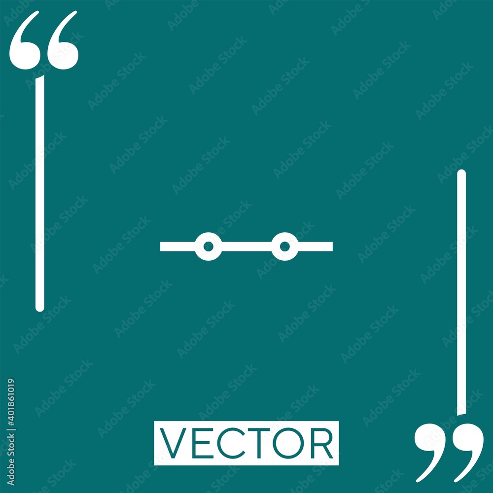 Poster switch linear icon. editable stroke line