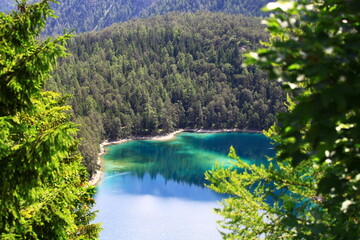 Fototapeta na wymiar lake in the Alps Germany