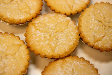 A plate of delicious Christmas sweet mince fruit pies