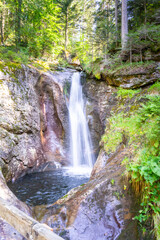 Hochfall Wasserfall im bayerischen Wald Deutschland