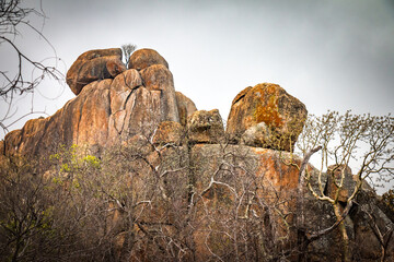 boulders of matobo national park, zimbabwe