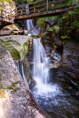 Fototapeta na wymiar Hochfall Wasserfall im bayerischen Wald Deutschland