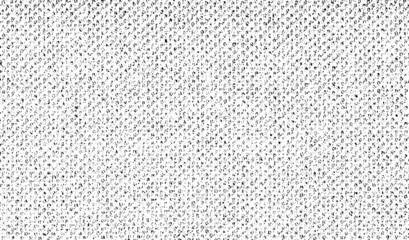Vector fabric texture. Distressed texture of weaving fabric. Grunge background. Abstract halftone vector illustration. Overlay to create interesting effect and depth. Black isolated on white. EPS10.