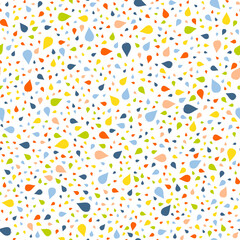 Vector seamless pattern in Scandinavian style with leaves