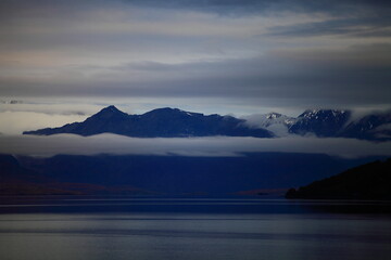 view of the fjord and mountains in northern Norway