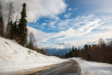 winter in the mountains