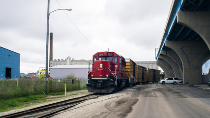 train on the railway