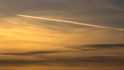 evening sky with clouds in the background