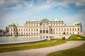 Fototapeta na wymiar Belvedere palace, Vienna, Austria