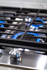 Close Up Photo of  fire range stove