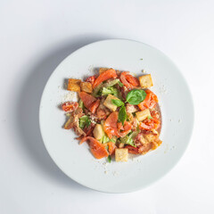 Salmon salad red fish salad healthy food light dish