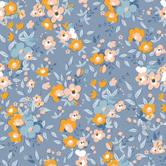 Trendy Floral Seamless Pattern and Background - 401871243