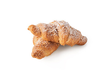 Croissants isolated on white background