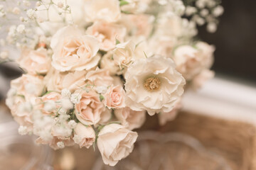 white and pink garden roses 3