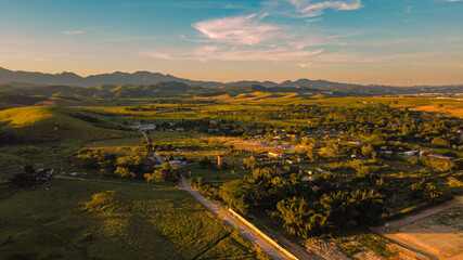 sunrise over the river