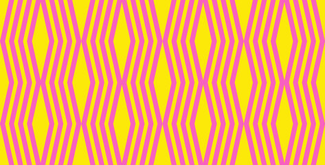 Vector geometric seamless pattern with rhombuses. Colorful stylish texture.