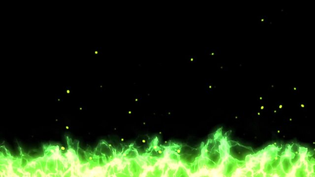 green fire frame