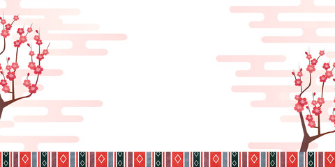 ひな祭り　和柄　春　背景