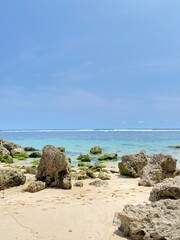 chill at the beach with beautifull rock