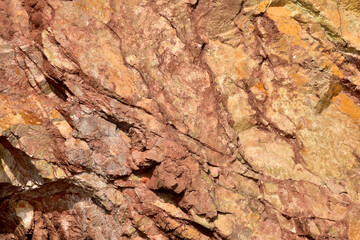 Red Stone background texture of rock mountains