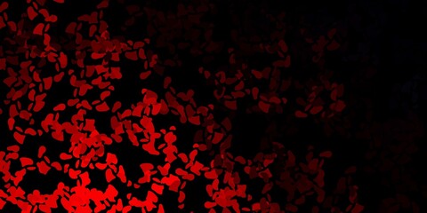 Dark red vector template with abstract forms.