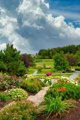 Lovely Garden at Rouyn ( Quebec ) With Footpath