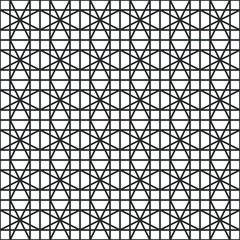 Fototapeta premium Art deco seamless pattern background.