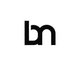 simple bn bm logo design