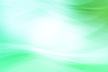 ライトグリーンのウェーブ（背景素材） 
