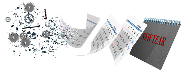 time clock breaking in  flying pieces time pass memory loss future new era feelings  gears free freedom psychology war