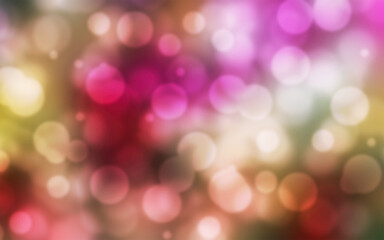 Fototapeta premium Colorful bokeh background lights, Colorful. Defocused background, Colorful blurred bokeh background, Christmas lights bokeh background, shiny glittery lights or circle shapes, 