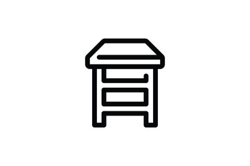 Mall Outline Icon - Table