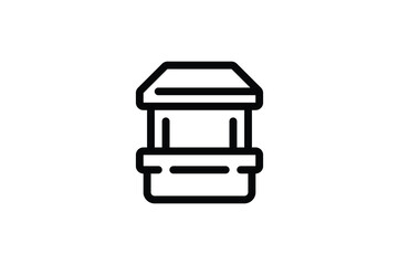 Mall Outline Icon - Shop