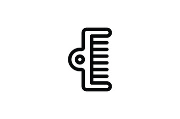 Mall Outline Icon - Comb
