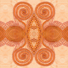 Handmade embroidery, African fabric, photo  