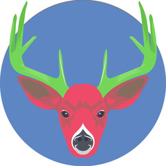 Reindeer Flat Icon