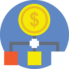 Business Network Flat Icon