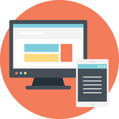 Visitor Management Software Flat Icon