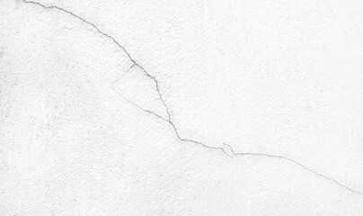 Obraz premium cracked white wall texture background. aged white stucco cement wall that obsolated for a long time.
