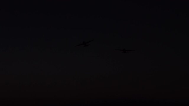 C130 Flare drop - slow motion