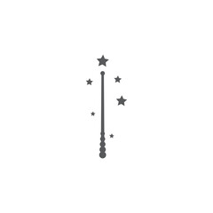 Wand magic stick Logo Template vector symbol
