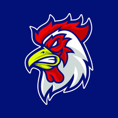 Fototapeta premium Rooster mascot logo design