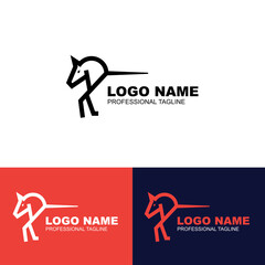 Abstract logo design. Creative vector logo template.