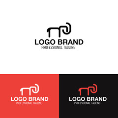 Abstract logo design. Creative vector logo template.