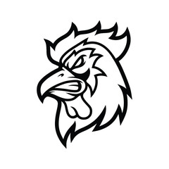 Rooster mascot logo design © Ario