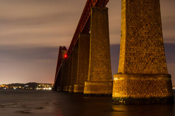 Forth Rail Bridge at night - 401914454