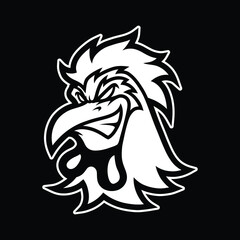 Rooster mascot logo design