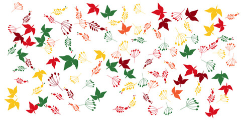 Tropical flowers border seamless pattern in sketch style on white background - hand drawn exotic blooms of monstera, protea, magnolia and plumeria with colorful line contour. Vector illustration