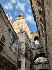 Split Dalmatien Kroatien Adria Mittelmeer - Altstadt mit Gassen im Spätsommer